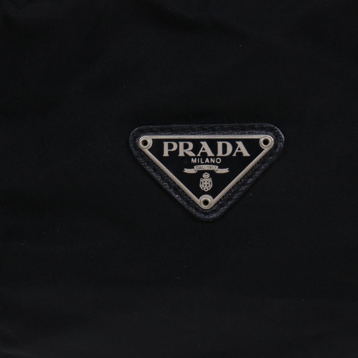 PRADA Boston Bag Nylon 2way Black Auth bs8190