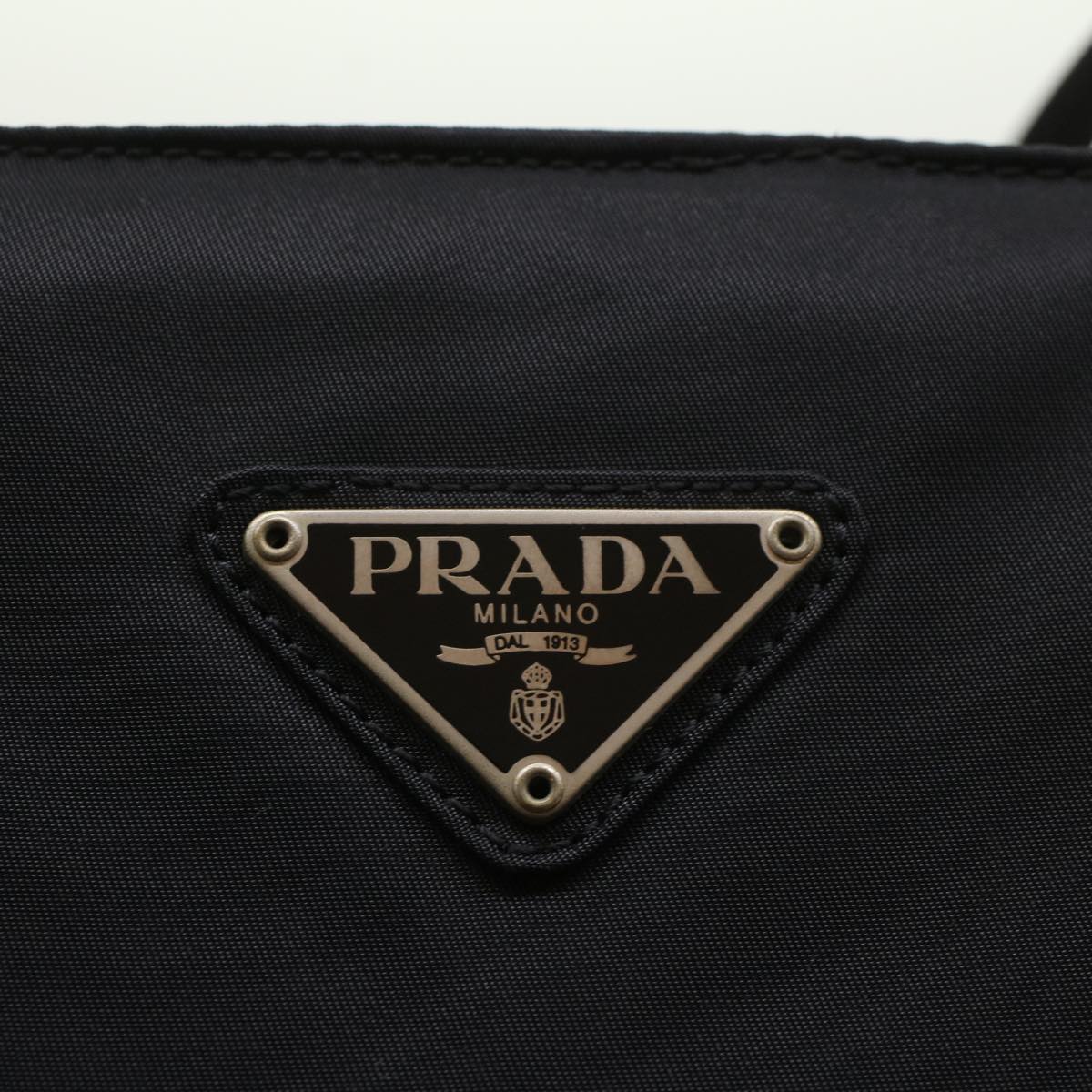 PRADA Shoulder Bag Nylon Black Auth bs8255