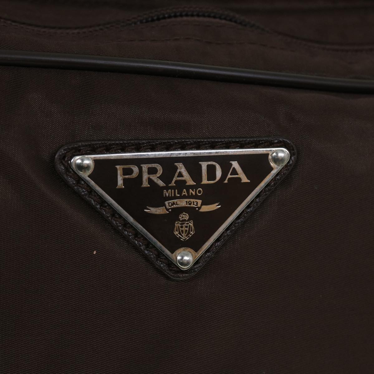 PRADA Garment Cover Nylon 2way Brown Auth bs8281