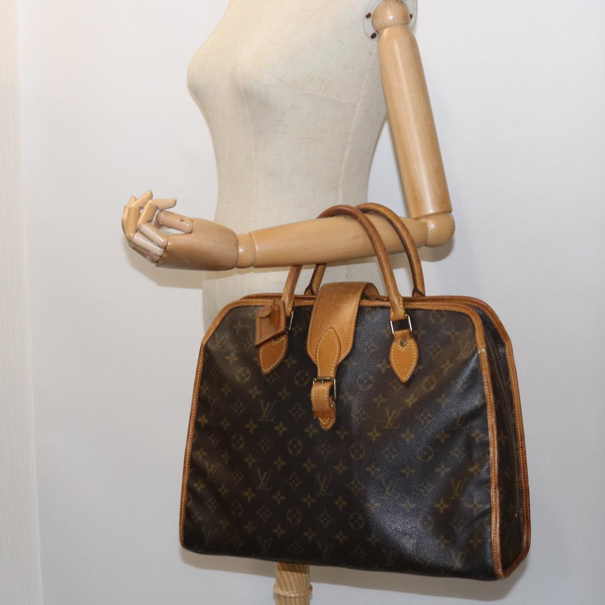 LOUIS VUITTON Monogram Rivoli Hand Bag M53380 LV Auth bs8296