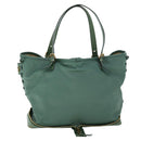 Chloe Tote Bag Leather Green Auth bs8301-1