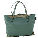 Chloe Tote Bag Leather Green Auth bs8301-2