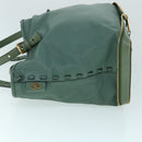 Chloe Tote Bag Leather Green Auth bs8301-4