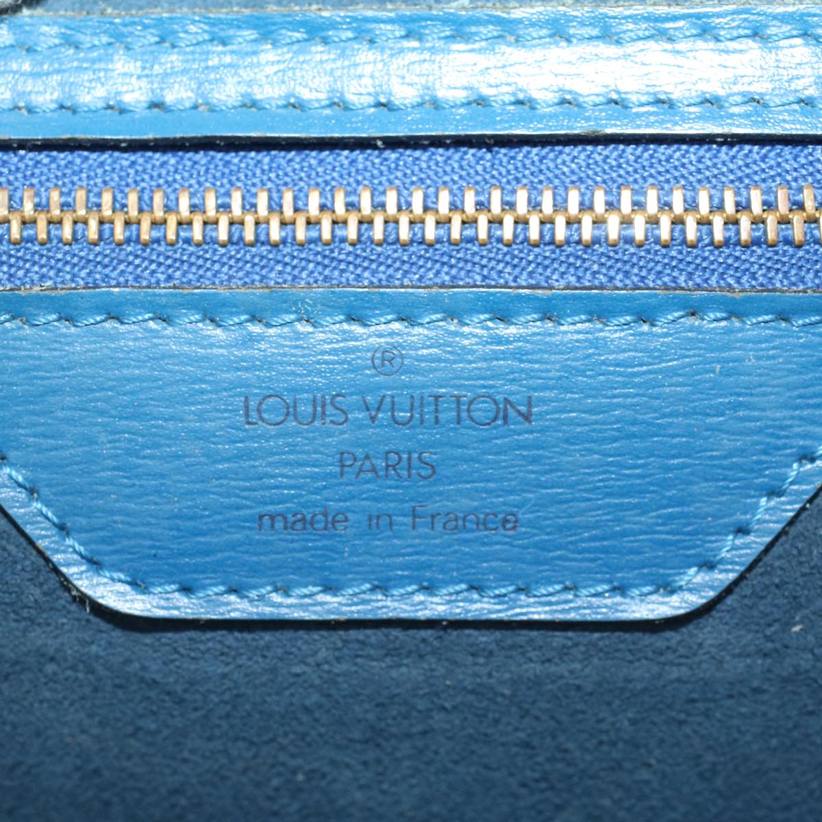 LOUIS VUITTON Epi Saint Jacques Shopping Shoulder Bag Blue M52275 LV Auth bs8313