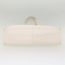 CHANEL Tote Bag Caviar Skin White CC Auth bs8320-5