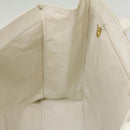 CHANEL Tote Bag Caviar Skin White CC Auth bs8320-20