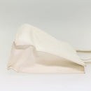 CHANEL Tote Bag Caviar Skin White CC Auth bs8320-3