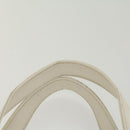 CHANEL Tote Bag Caviar Skin White CC Auth bs8320-8