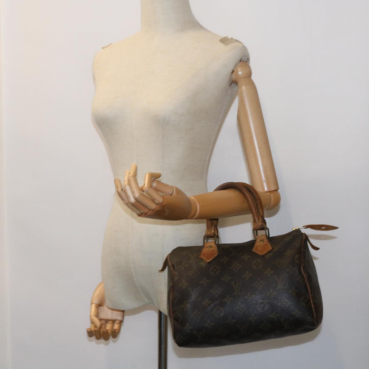 LOUIS VUITTON Monogram Speedy 25 Hand Bag M41528 LV Auth bs8330