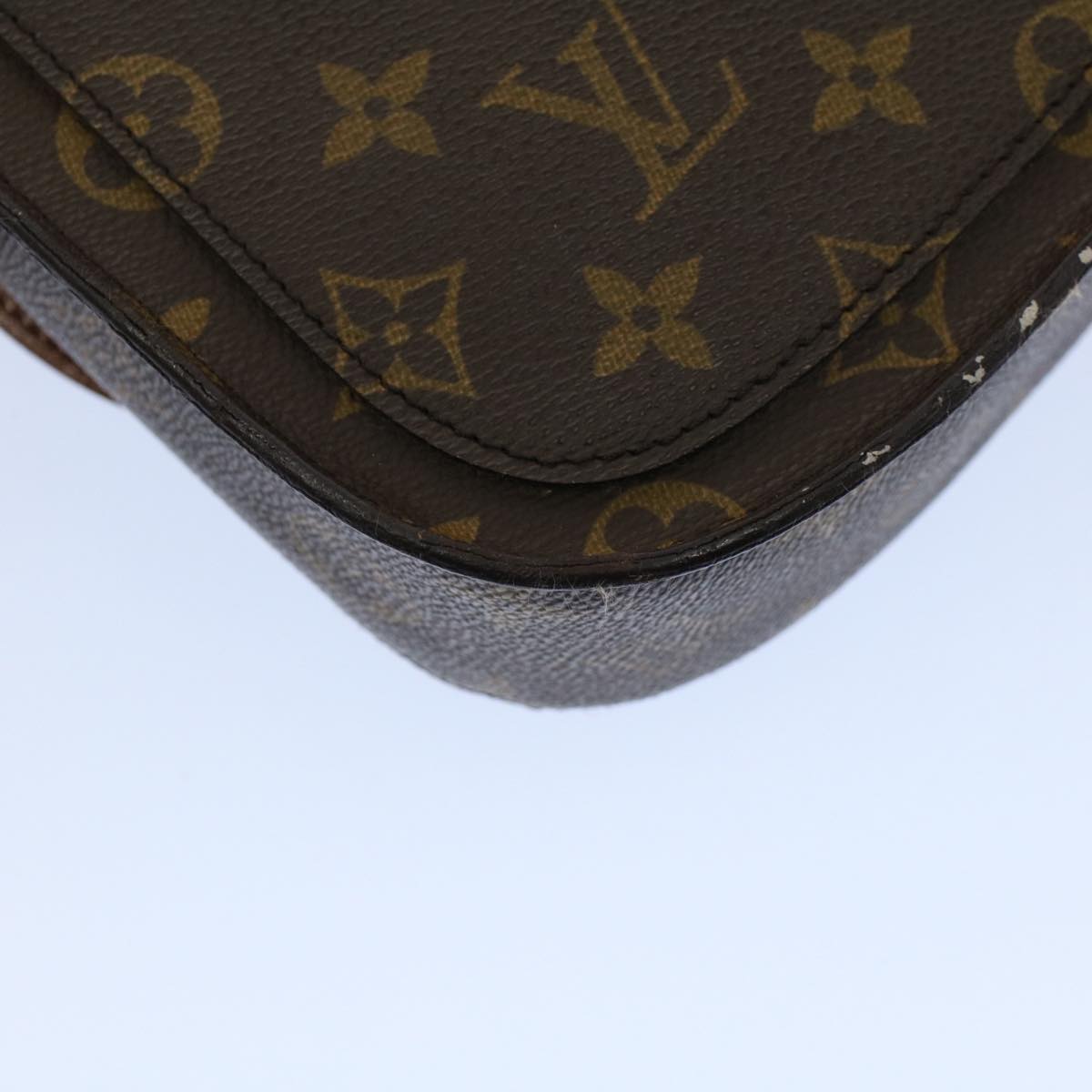 LOUIS VUITTON Monogram Saint Cloud MM Shoulder Bag M51243 LV Auth bs8349