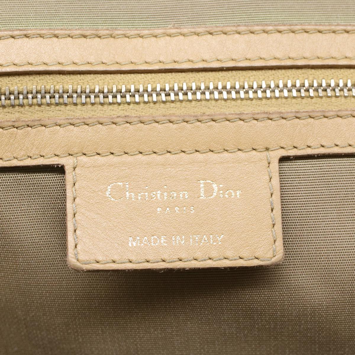 Christian Dior Canage Shoulder Bag Coated Canvas Brown Auth bs8362