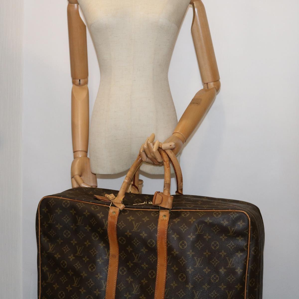 LOUIS VUITTON Monogram Sirius 55 Boston Bag M41404 LV Auth bs8382