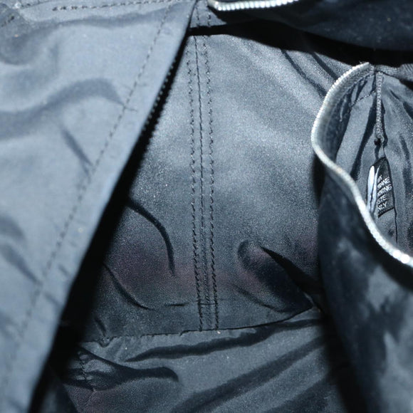 HERMES Acape Luco PM Hand Bag Nylon Black Auth bs8396