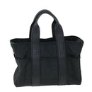 HERMES Acape Luco PM Hand Bag Nylon Black Auth bs8396-1