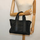 HERMES Acape Luco PM Hand Bag Nylon Black Auth bs8396-22