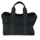 HERMES Acape Luco PM Hand Bag Nylon Black Auth bs8396-2