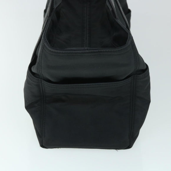 HERMES Acape Luco PM Hand Bag Nylon Black Auth bs8396