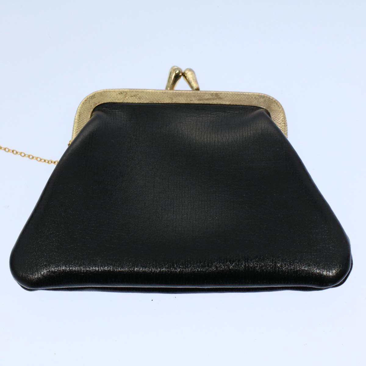 Christian Dior Shoulder Bag Leather Black Auth bs8407