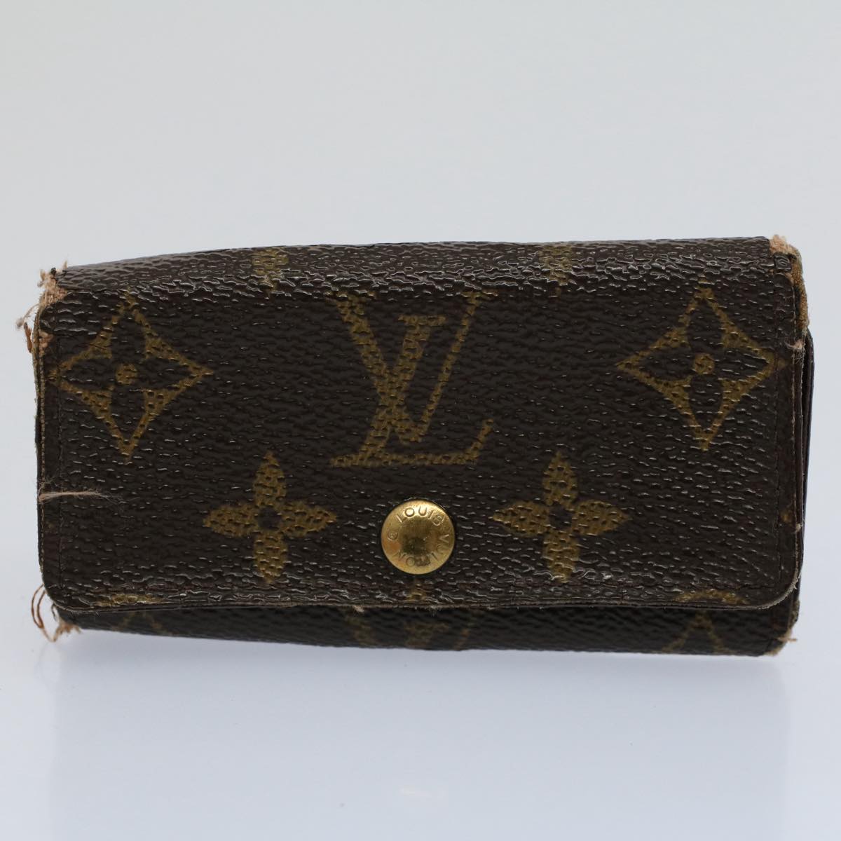 LOUIS VUITTON Monogram Clutch Bag Key Case 4Set LV Auth bs8417