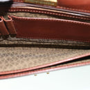 SAINT LAURENT Briefcase Leather Brown Auth bs8420-12