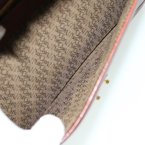 SAINT LAURENT Briefcase Leather Brown Auth bs8420