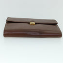 SAINT LAURENT Briefcase Leather Brown Auth bs8420-6