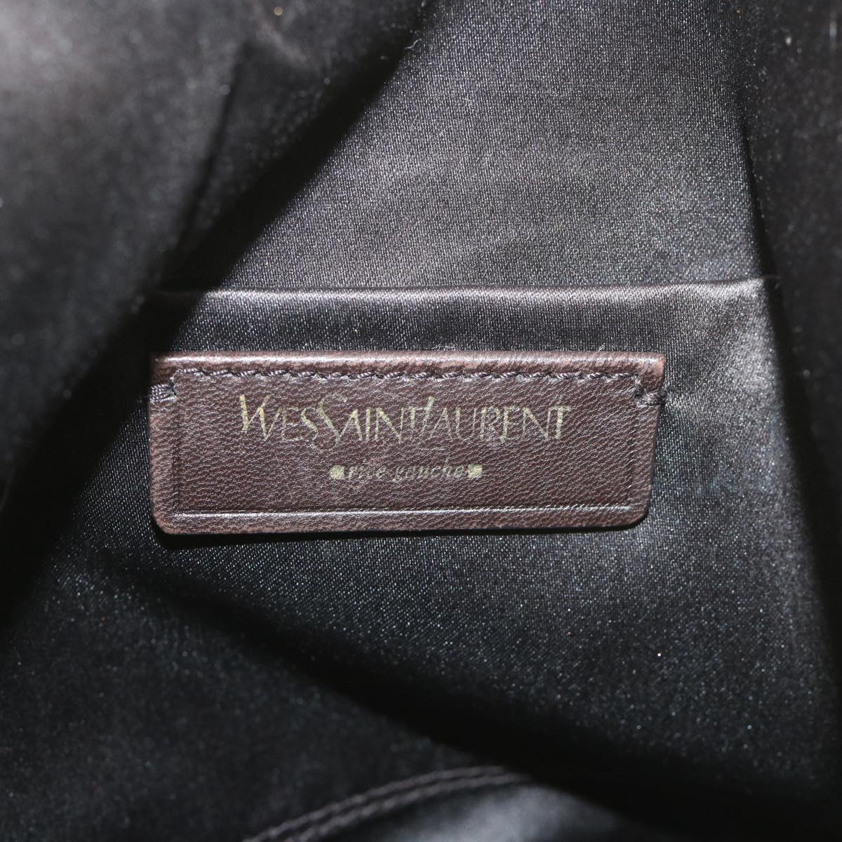 SAINT LAURENT Shoulder Bag Harako leather Brown Auth bs8430