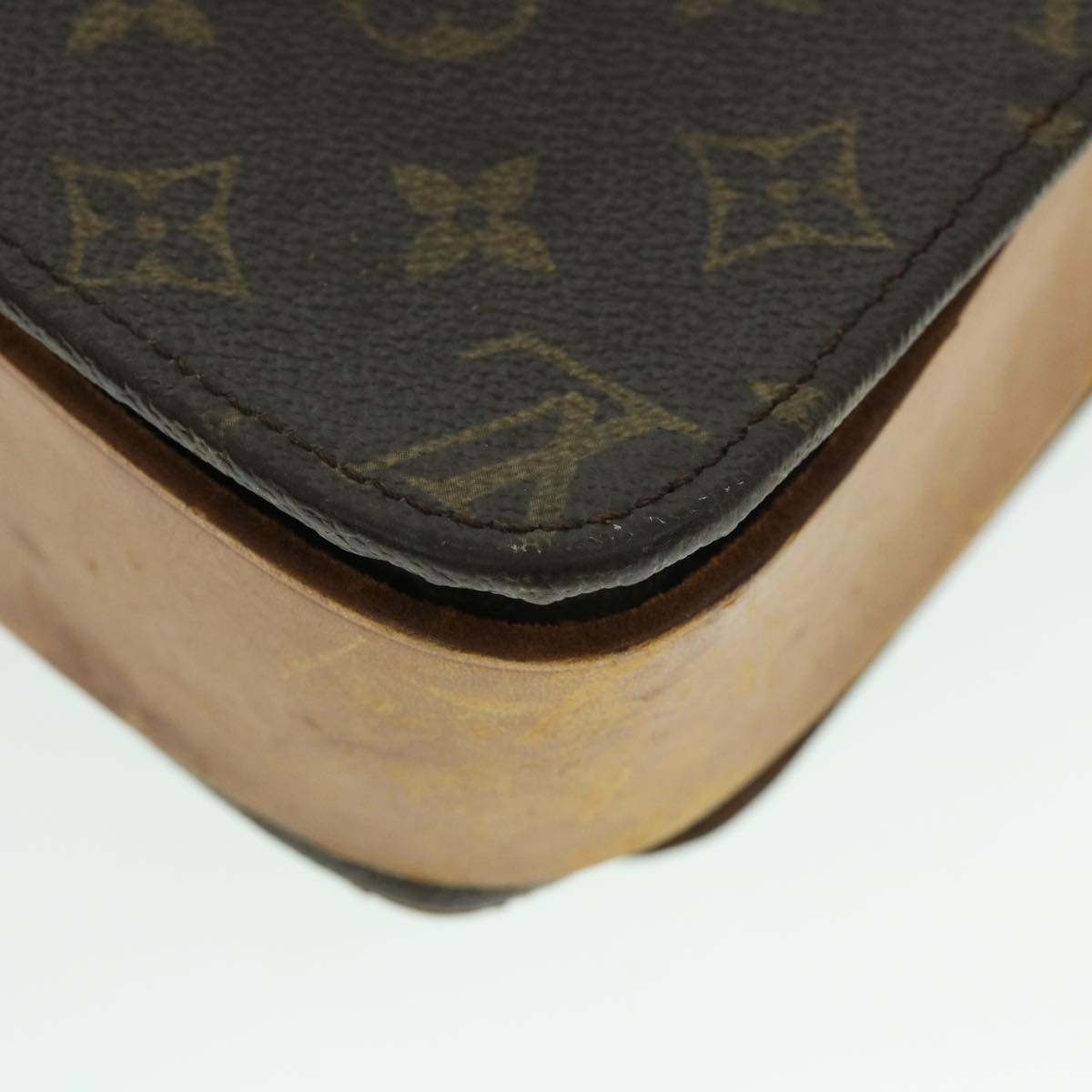 LOUIS VUITTON Monogram Cartouchiere GM Shoulder Bag M51252 LV Auth bs8462