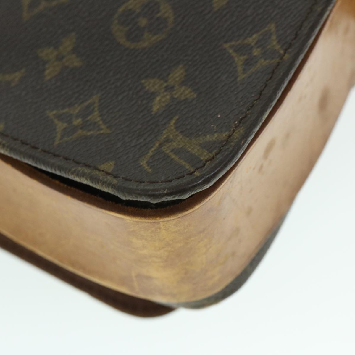 LOUIS VUITTON Monogram Cartouchiere GM Shoulder Bag M51252 LV Auth bs8462