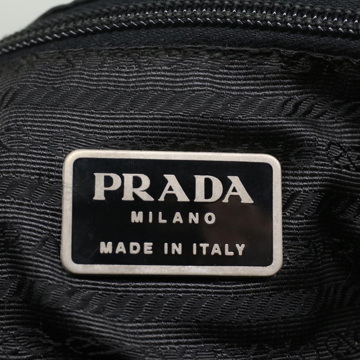 PRADA Tote Bag Nylon Black Auth bs8484