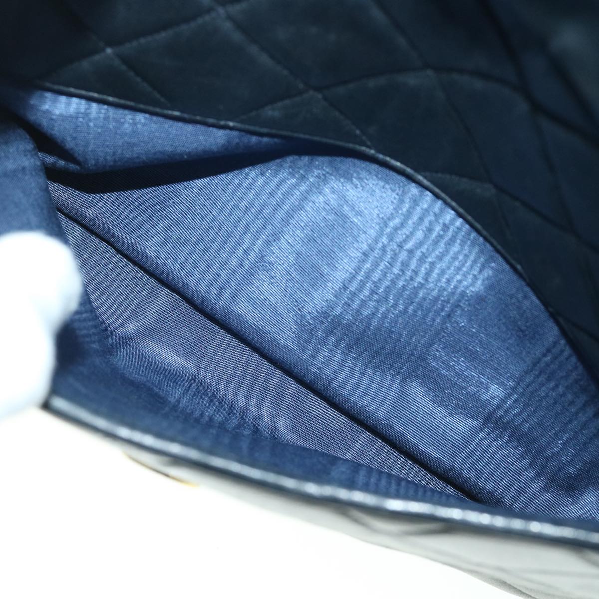 CHANEL Shoulder Bag Leather Black CC Auth bs8498