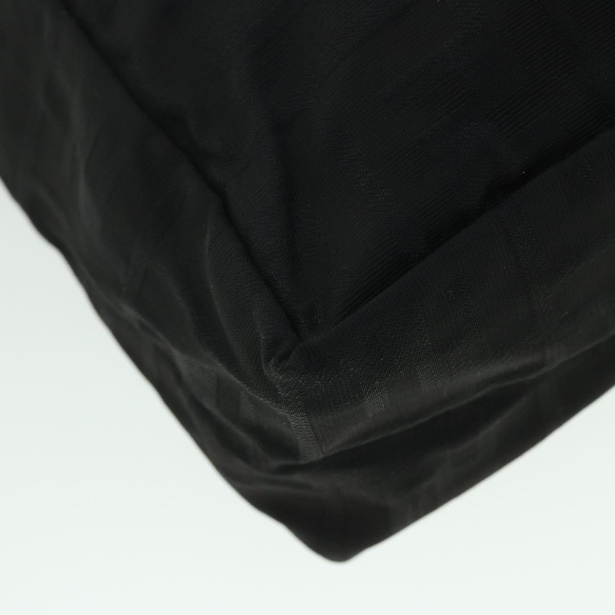 FENDI Zucca Canvas Tote Bag Black Auth bs8537