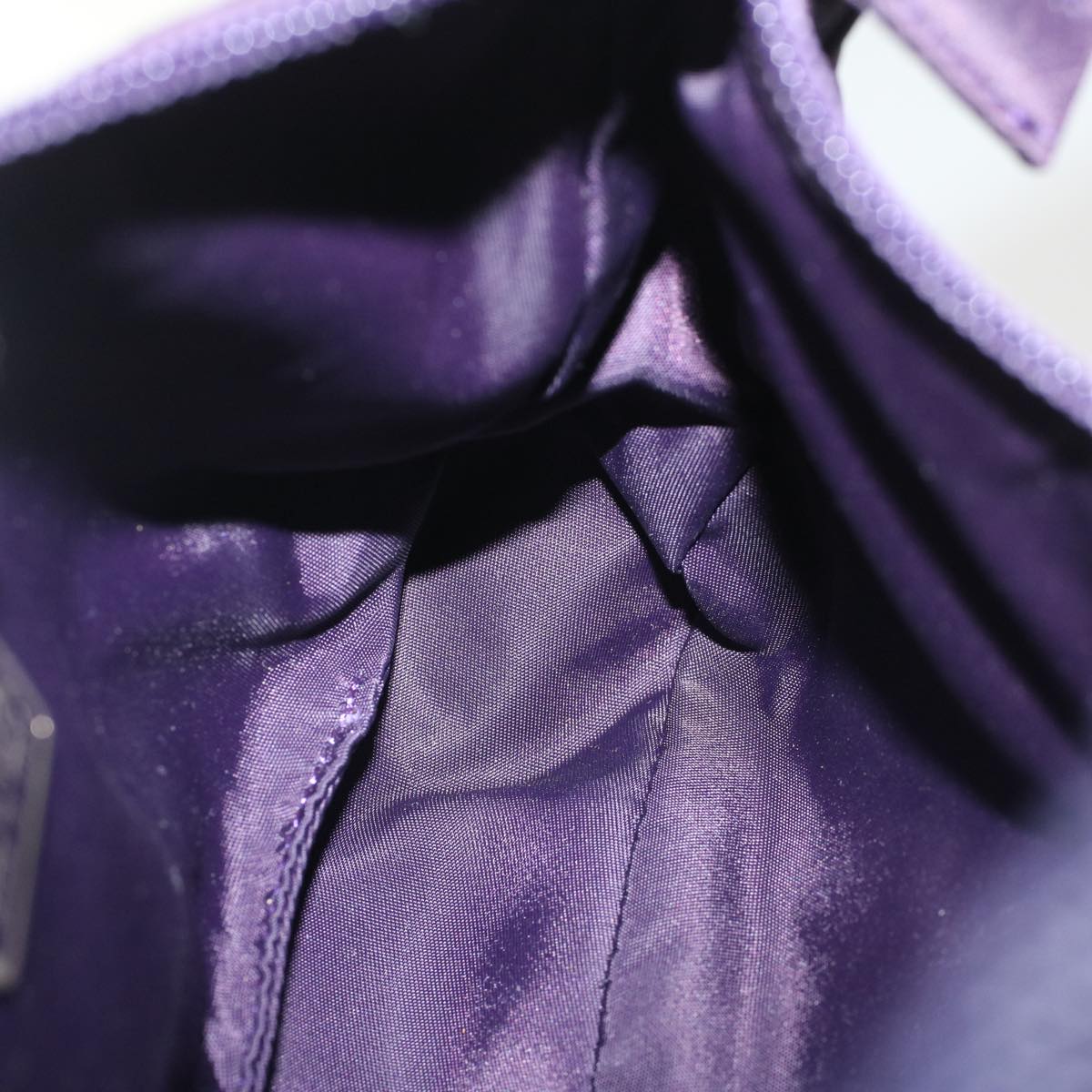PRADA Hand Bag Nylon Purple Auth bs8578