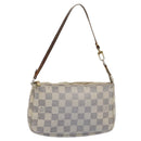 LOUIS VUITTON Damier Azur Pochette Accessoires Pouch N51986 LV Auth bs8588-1