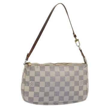 LOUIS VUITTON Damier Azur Pochette Accessoires Pouch N51986 LV Auth bs8588