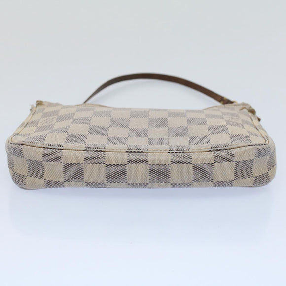 LOUIS VUITTON Damier Azur Pochette Accessoires Pouch N51986 LV Auth bs8588