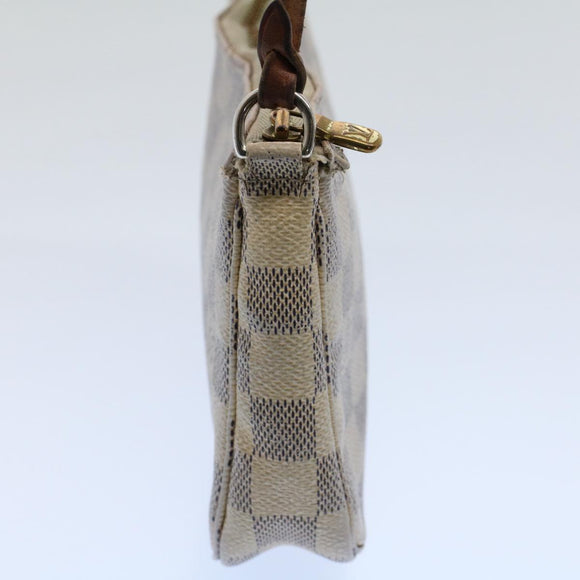 LOUIS VUITTON Damier Azur Pochette Accessoires Pouch N51986 LV Auth bs8588