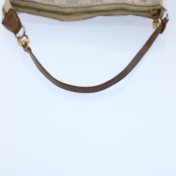 LOUIS VUITTON Damier Azur Pochette Accessoires Pouch N51986 LV Auth bs8588