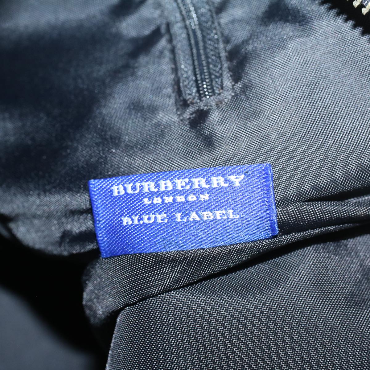 BURBERRY Blue Label Tote Bag Nylon Black Auth bs8589