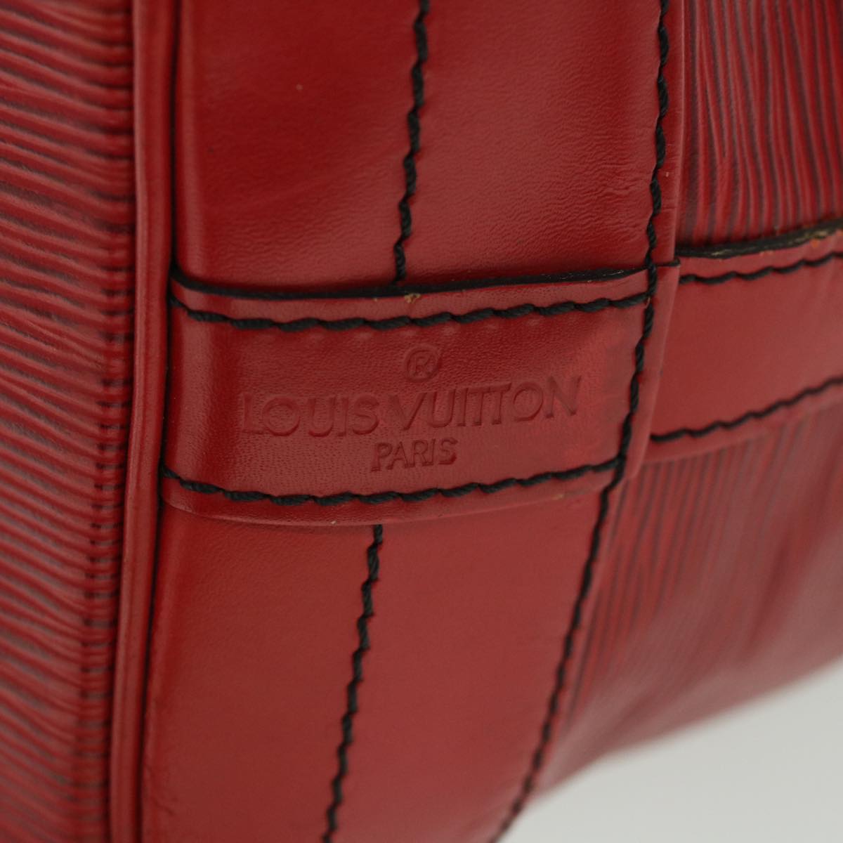 LOUIS VUITTON Epi Noe Shoulder Bag Red M44007 LV Auth bs8629