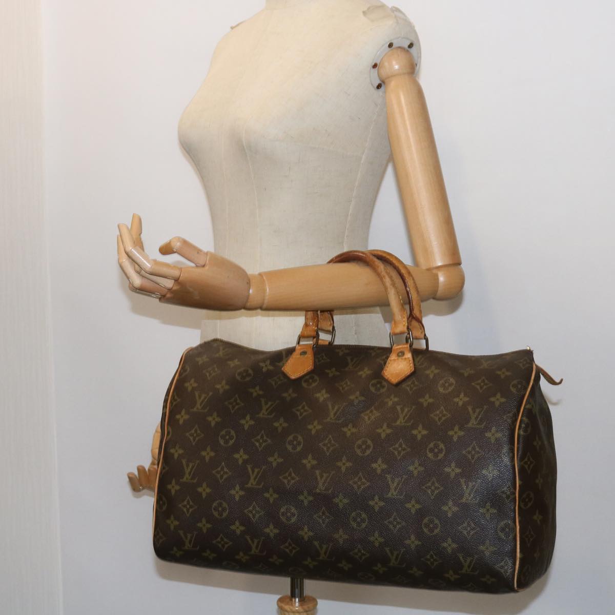 LOUIS VUITTON Monogram Speedy 40 Hand Bag M41522 LV Auth bs8660