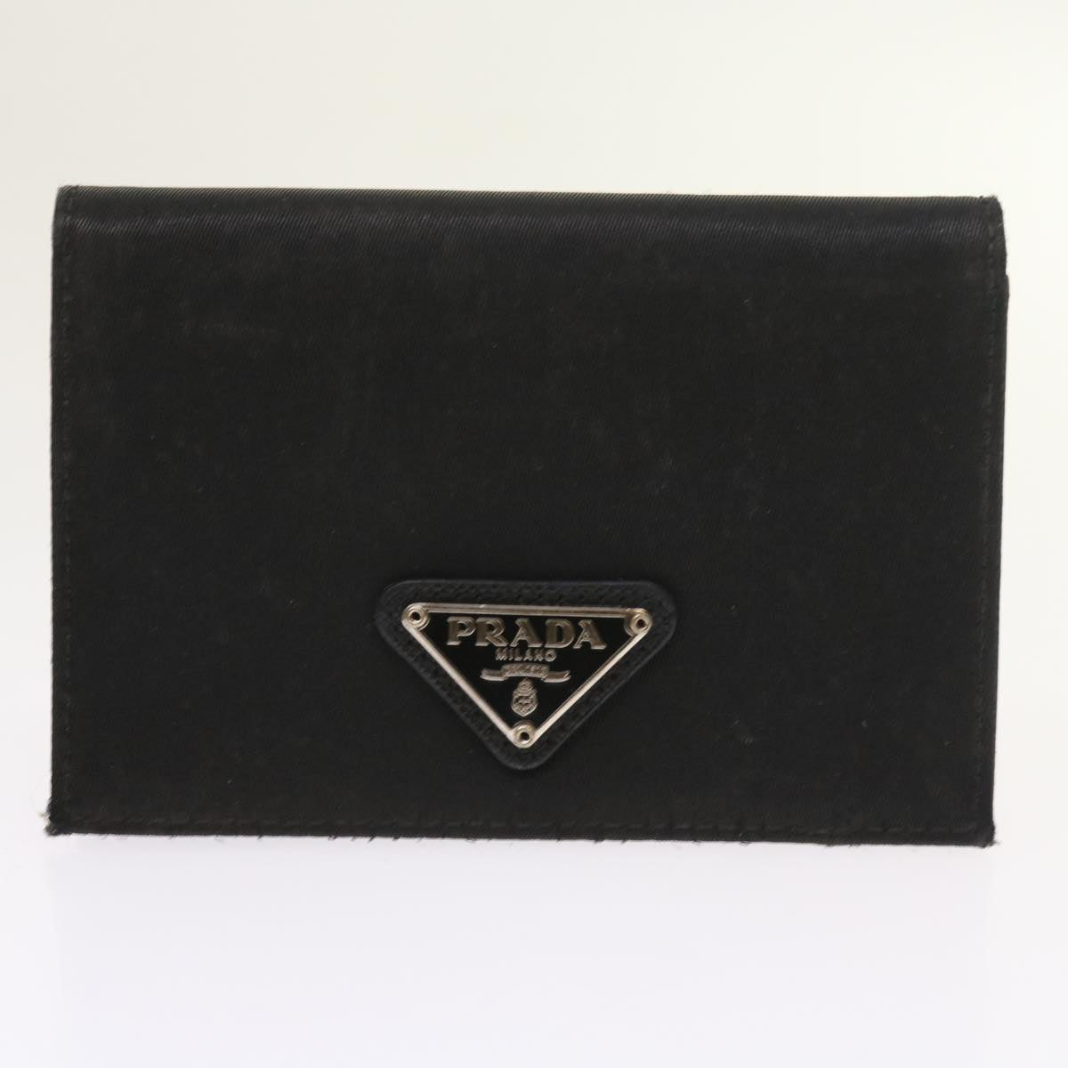 PRADA Wallet Nylon 6Set Black Navy Brown Auth bs8682