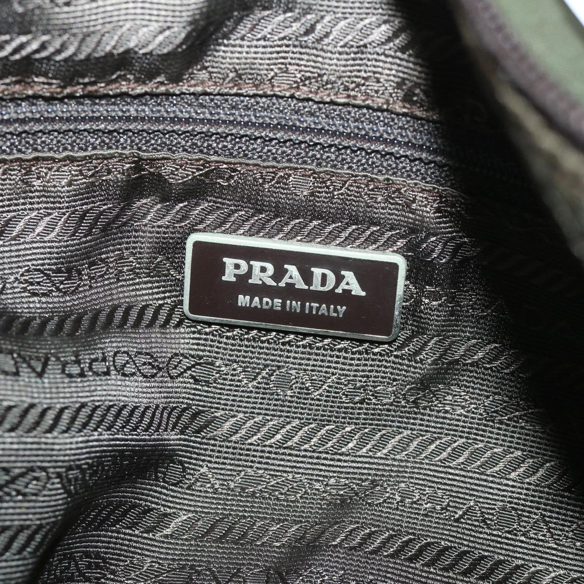 PRADA Shoulder Bag Nylon Green Auth bs8740