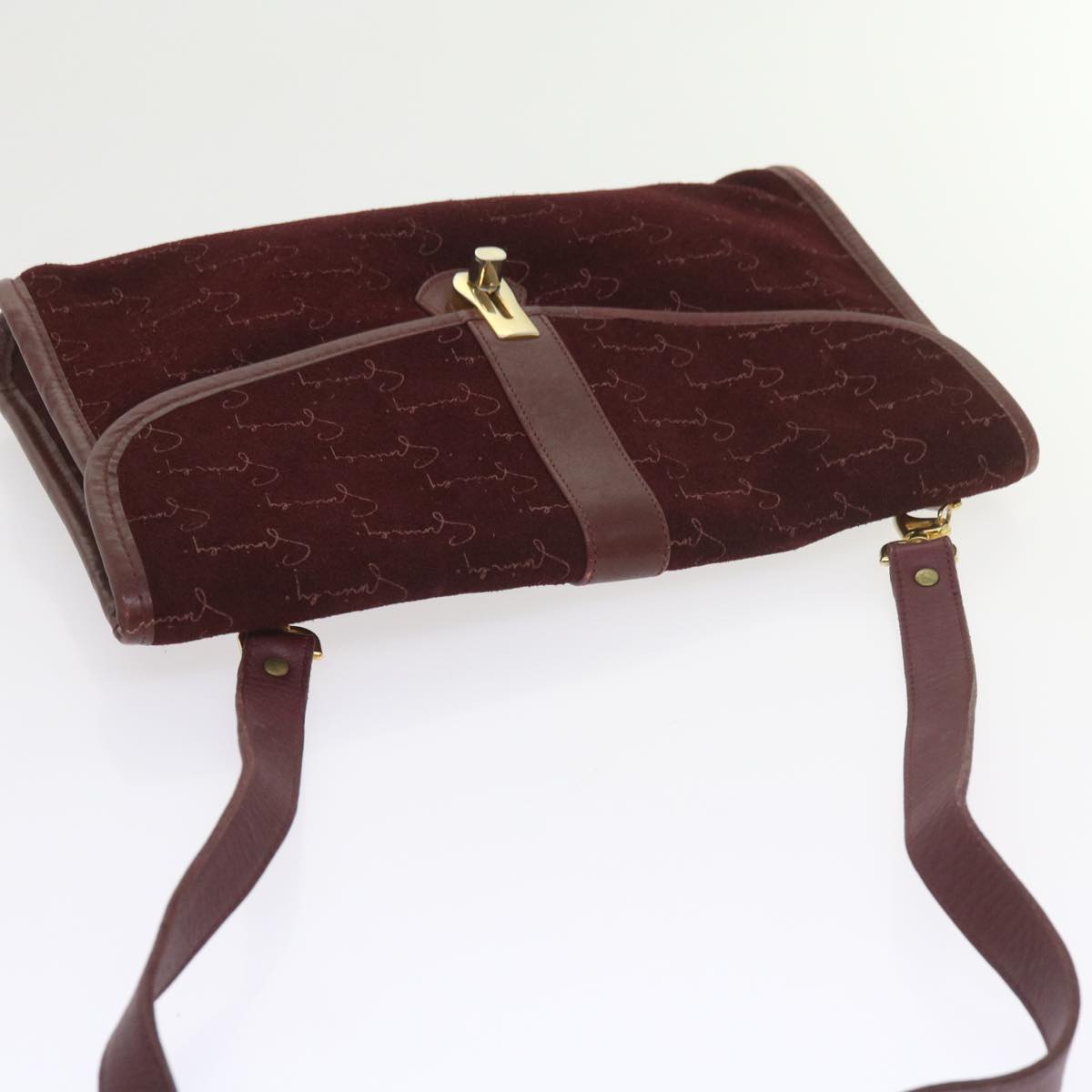 GIVENCHY Wallet Shoulder Bag Leather 4Set Black Red Brown Auth bs8756
