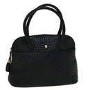 BALLY Hand Bag Leather Navy Auth bs8759-1