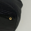 BALLY Hand Bag Leather Navy Auth bs8759-14