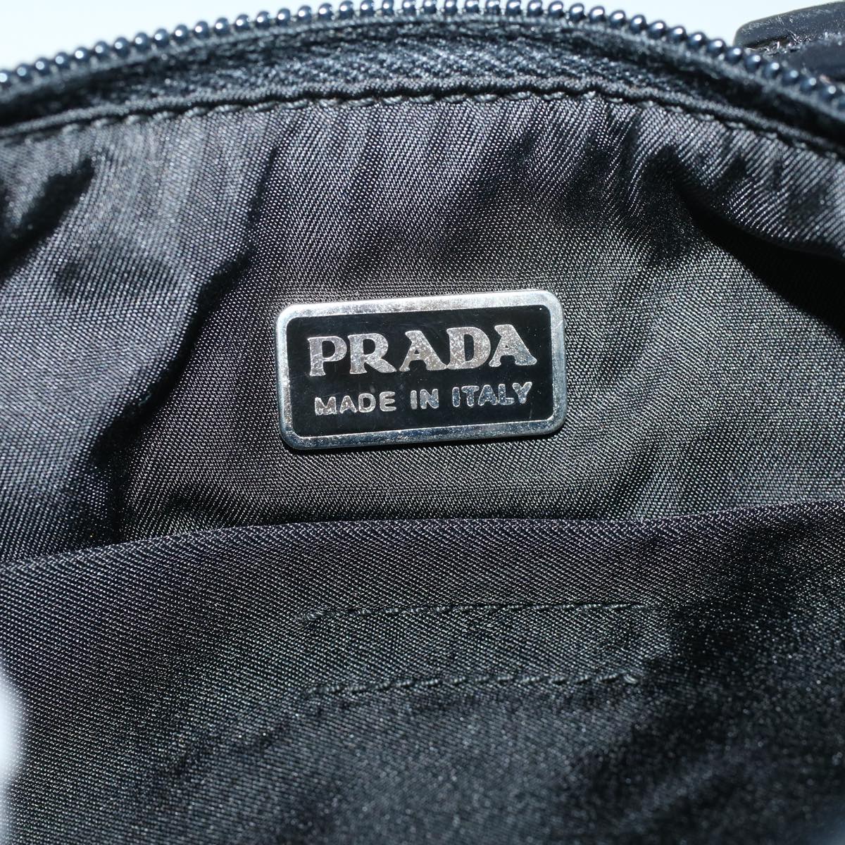 PRADA Shoulder Bag Nylon Black Auth bs8768