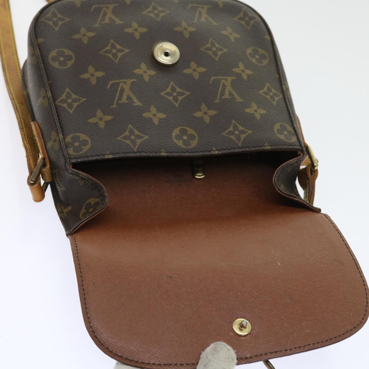 LOUIS VUITTON Monogram Saint Cloud MM Shoulder Bag M51243 LV Auth bs8788