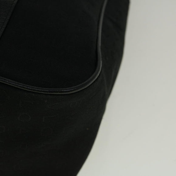 BVLGARI Tote Bag Canvas Black Auth bs8797