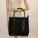 BVLGARI Tote Bag Canvas Black Auth bs8797-20